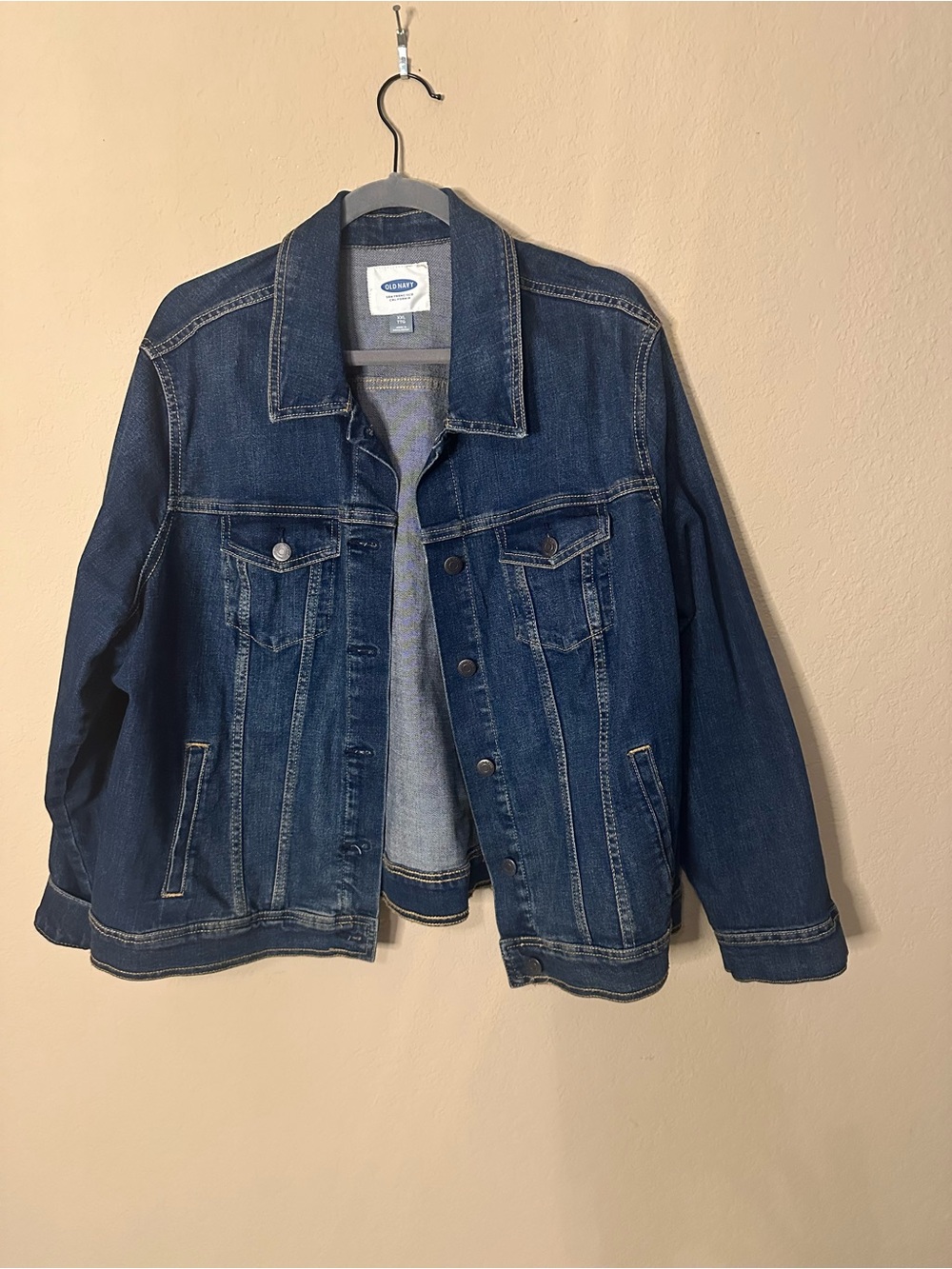 Old Navy Classic Blue Denim Jacket - Women's Casual Trucker XXL